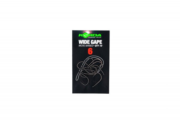 Korda Wide Gape B Weerhaakloze Karperhaken (10pcs)