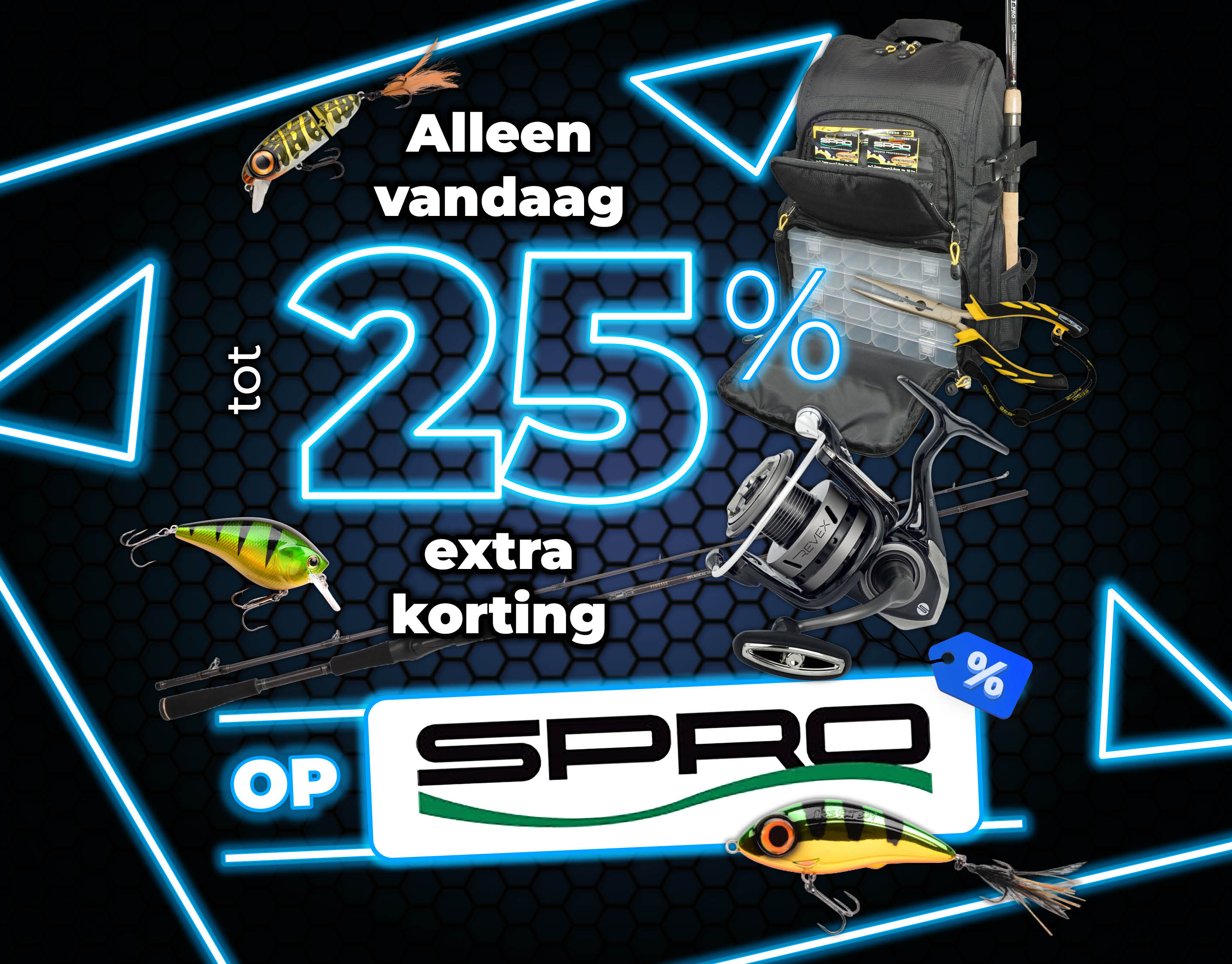 Subbanner: Tot 25% Spro (Blauw)