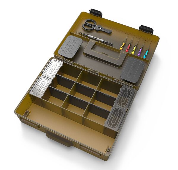 Korum Mega Blox Fully Loaded Tacklebox (Incl. Baiting Tools!)