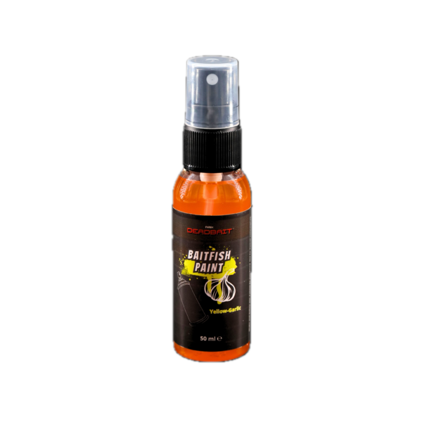 FishEx Deadbait® Baitfish Paint Doodaasspray 50ml - Yellow-Garlic