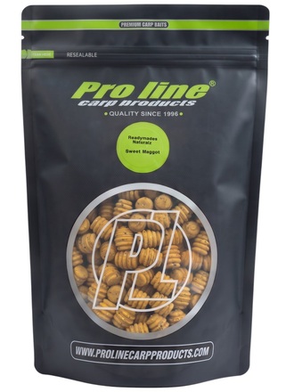 Pro Line Sweet Maggot & Cream Readymades Naturalz Boiles 1kg (Natuurlijke en afwijkende vorm)