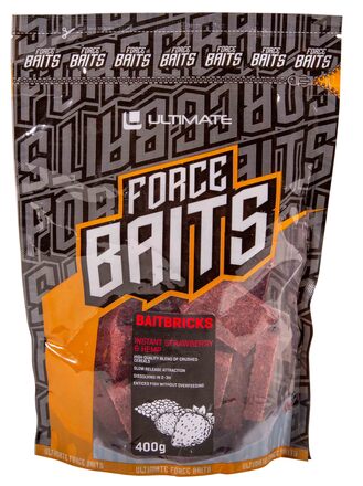 Ultimate BaitBricks Lokvoer Blokjes Instant Strawberry And Hemp (700g)