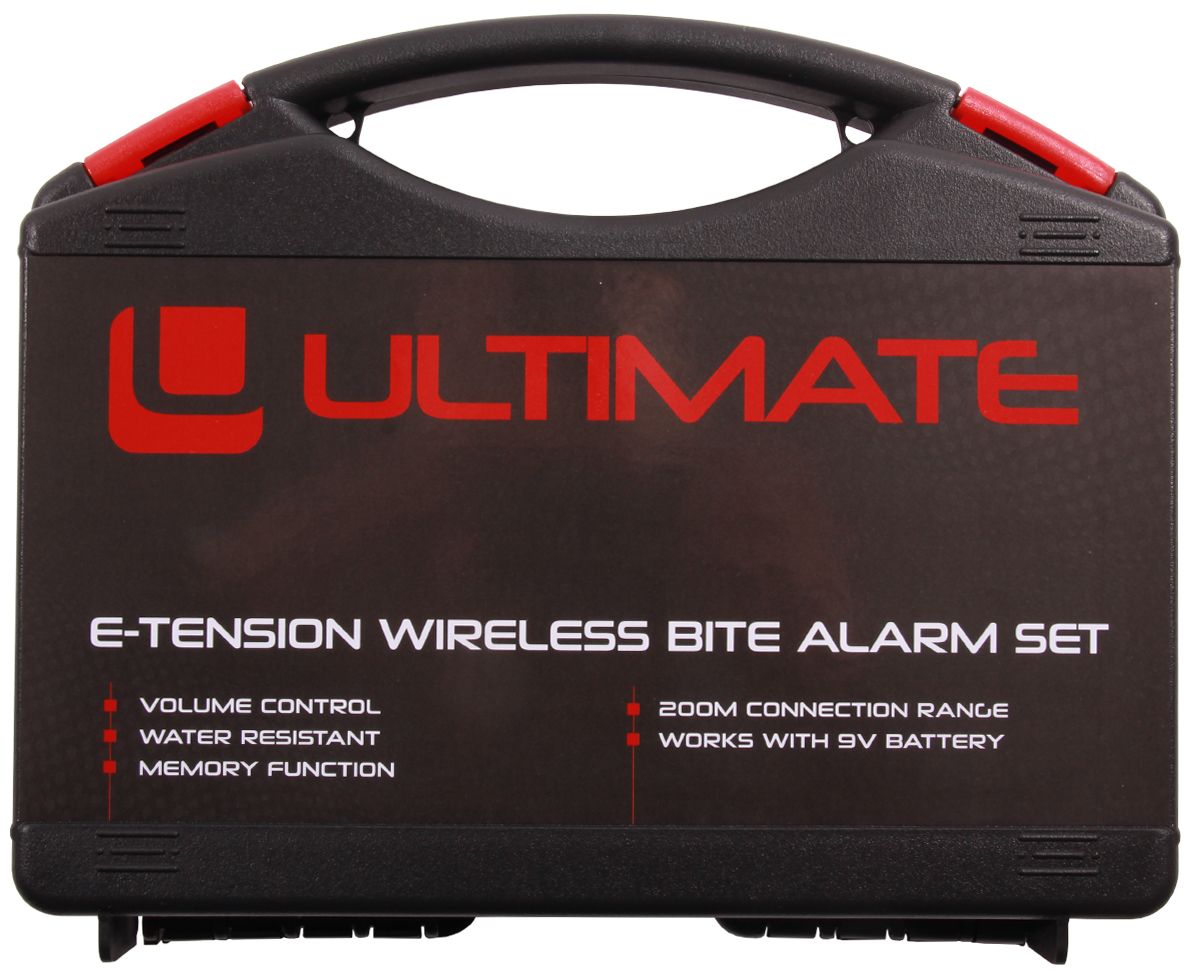 Ultimate E-Tension Set Alarma De Mordida 4+1 – Receptor 200 M, Impermeable, Con Estuche Rígido