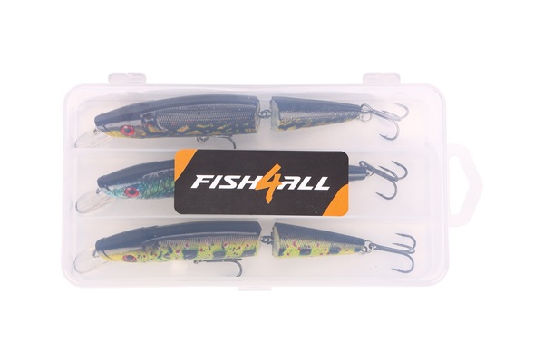 Fish4All Hardlure Kit Jointed 1 Floating Pluggen Set 14cm 22g (3 Stuks)