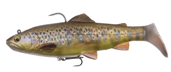 Savage Gear 4D Trout Rattle Shad 17cm 80gr Medium Sinking - Dark Brown Trout