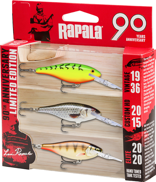 Rapala R90 Shad Rap Mid Bright Lure Set (3pcs)