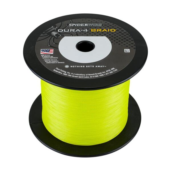 SpiderWire Dura 4 Yellow Braided Line (1800m)