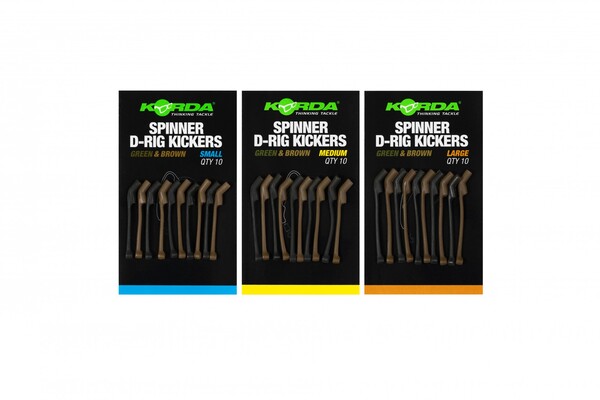 Korda Spinner D Rig Kickers Green/Brown (10 Pieces)