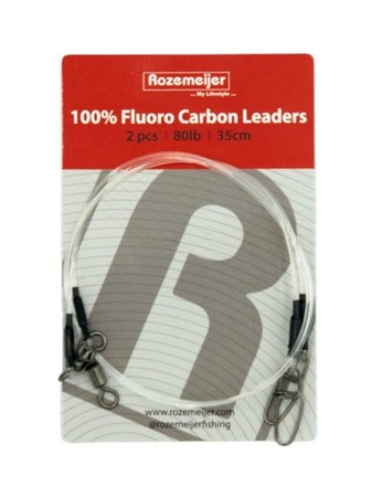 Rozemeijer 100% Fluoro Carbon Leaders 35cm (2 Stuks)