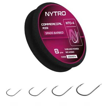 Nytro NTO-B4 Commercial Ready Tied Rigs Witvis Onderlijn 20cm (8 Stuks)