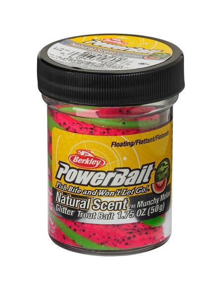 Berkley PowerBait® Natural Glitter Trout Dough Fruits 50g - Munchy Melon