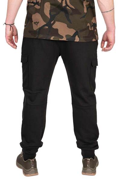 Spodnie Wędkarskie Fox LW Black/Camo Combat Joggers