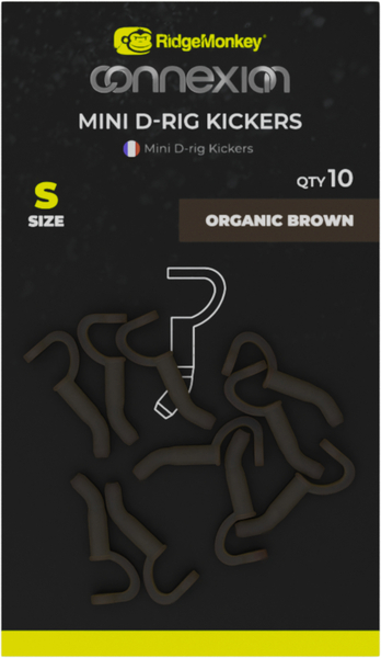 RidgeMonkey Connexion Mini D-Rig Kickers - Mini D-Rig Kickers S Organic Brown