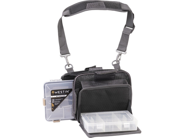 Westin W4 Quick Bag Small Titanium Black Hip Bag (Incl. 2 Tackle Boxes)