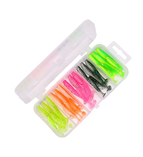 Fish4All Mini Soft Shad Kit 32 & 42mm (30 Stuks)