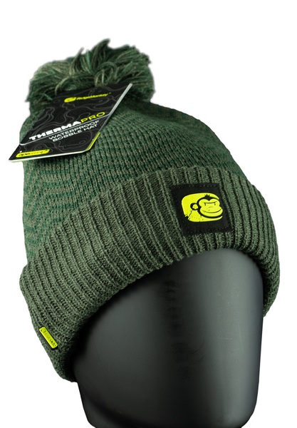 Ridgemonkey APEarel ThermaPro Waterproof Bobble Hat Green