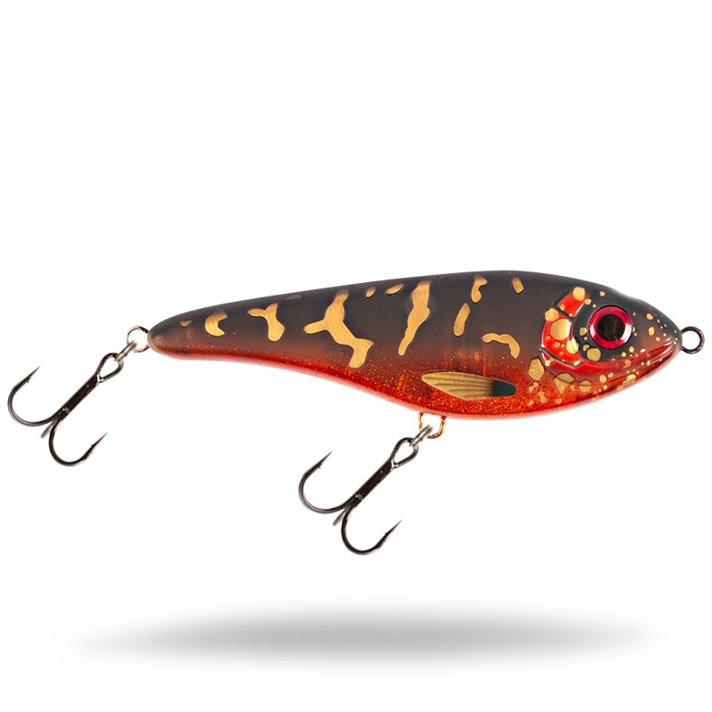 Strike Pro Buster Jerk 15 Cm – Leurre Souple, Flottant, 75g, Profondeur 1-3m, Idéal Pour Le Brochet