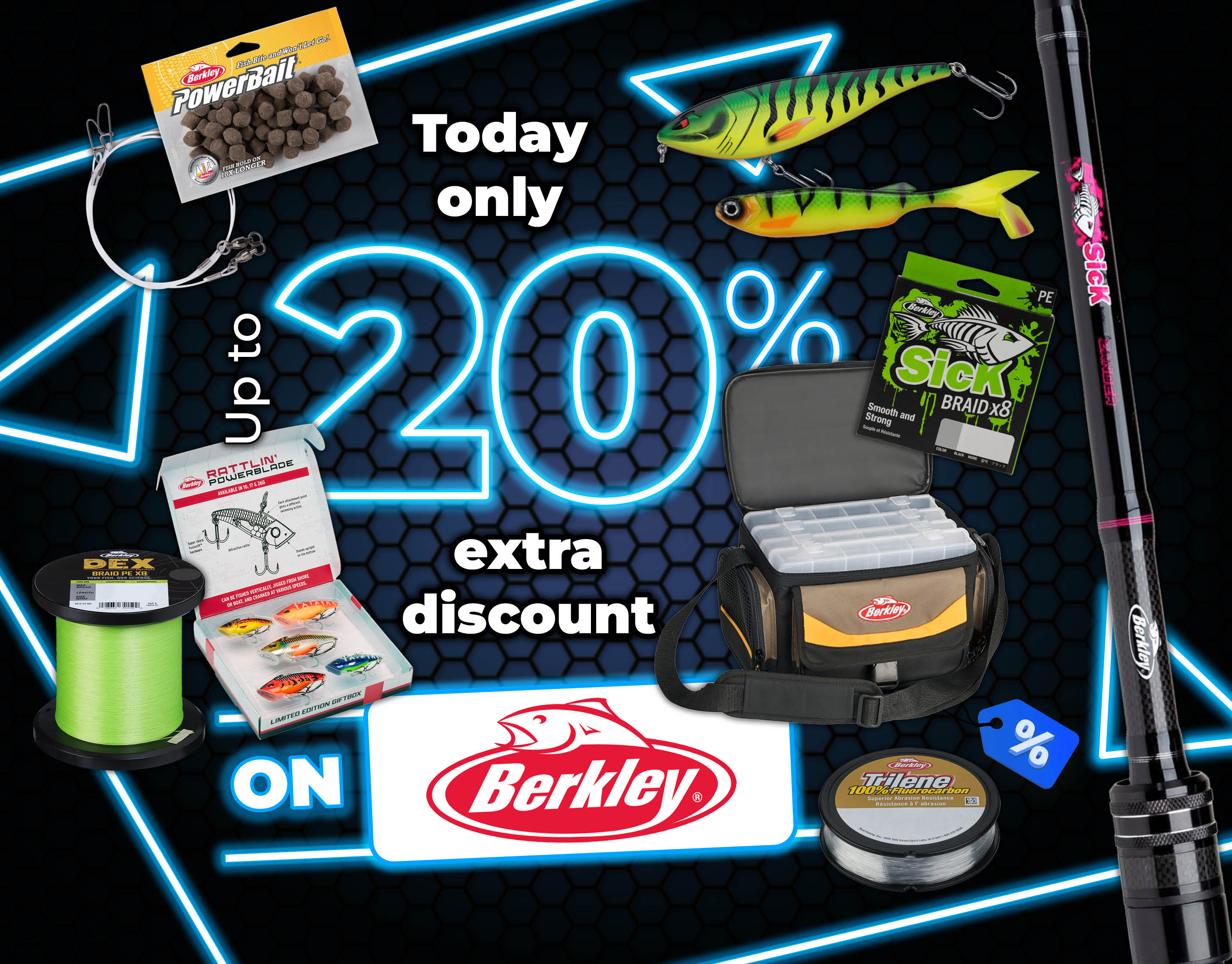 Subbanner: Tot 20% Berkley (Blauw)