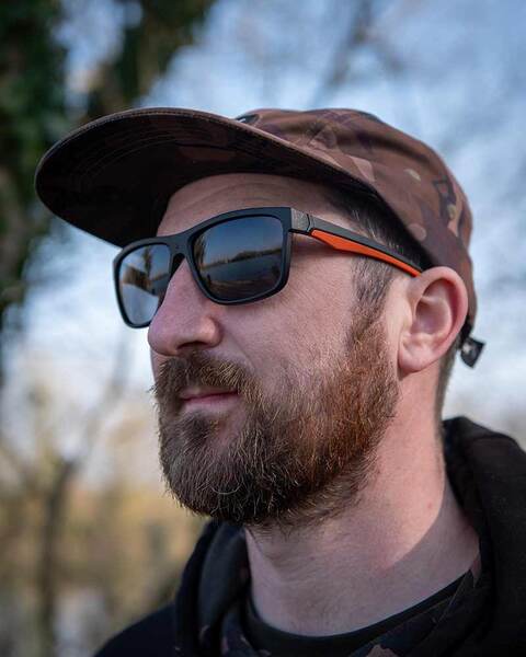 Fox Collection Black & Orange Shades polarisierte Sonnenbrille