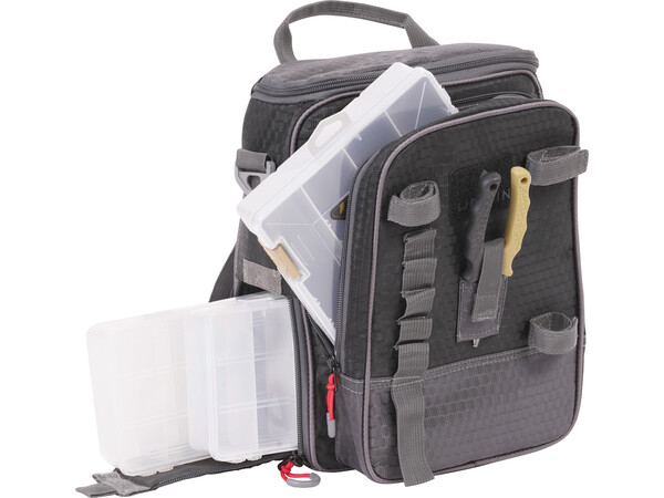 Westin W4 Street Bag Pro Mochila Mediana Titanium Black (Incl. 3 Tackleboxes)