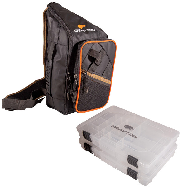 Grayton Tough Gear Mochila de una correa (Incl. 2 Cajas de Aparejos)