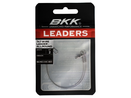 BKK 7x7 Wire Leader Allround Duolock Snap 25cm (2 Stuks)