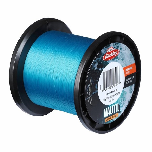 Berkley Nautil Inshore x8 Braided Line Aqua Blue 2000m