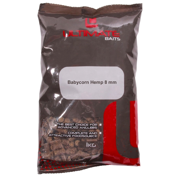 Ultimate Baits Babycorn Pellets Deal - Ultimate Baits Babycorn 8mm, Hemp