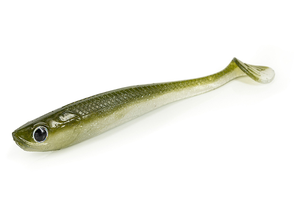 Molix RT Shad 4" Slim Shad 10cm (5 Stuks) - Green Herring