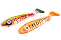 Svartzonker McRubber Junior Shad 17cm (2 piezas) - Flash Bengal & Electric