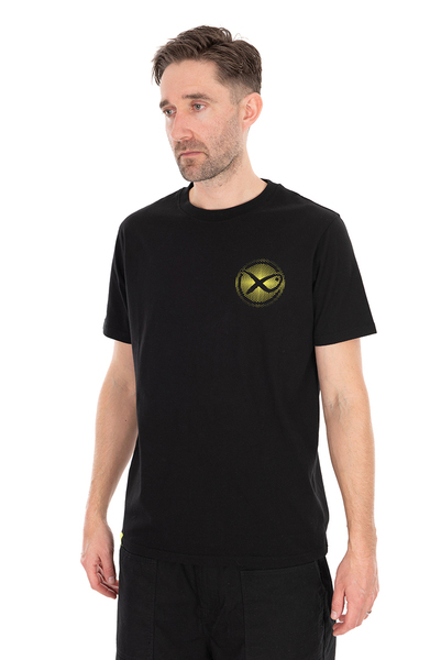 Matrix Large Fade Logo T-Shirt Black/Lime