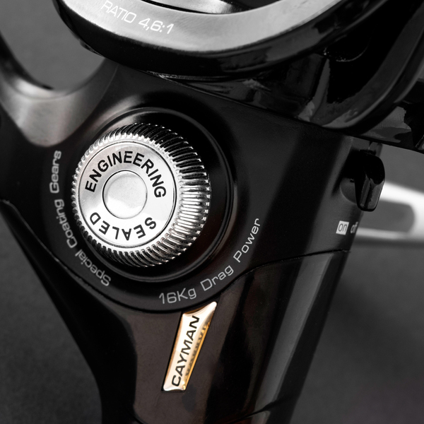 Kołowrotek Cinnetic Cayman Black III DS 7000 Big Pit