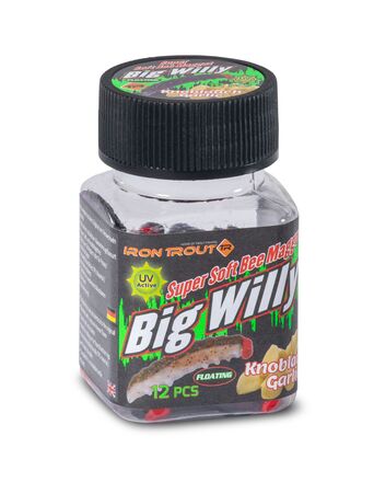 Iron Trout Big Willy Super Soft Bee Maggot Garlic Forelkunstaas 42mm (12pcs) SP