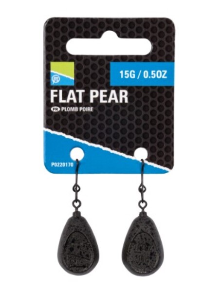 Preston Flat Pear Swivel Lead (2 pieces)