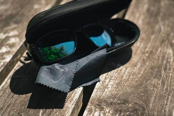 Fox Rage Transparent Black Brown Lens Mirror Blue Eyewear Sunglasses