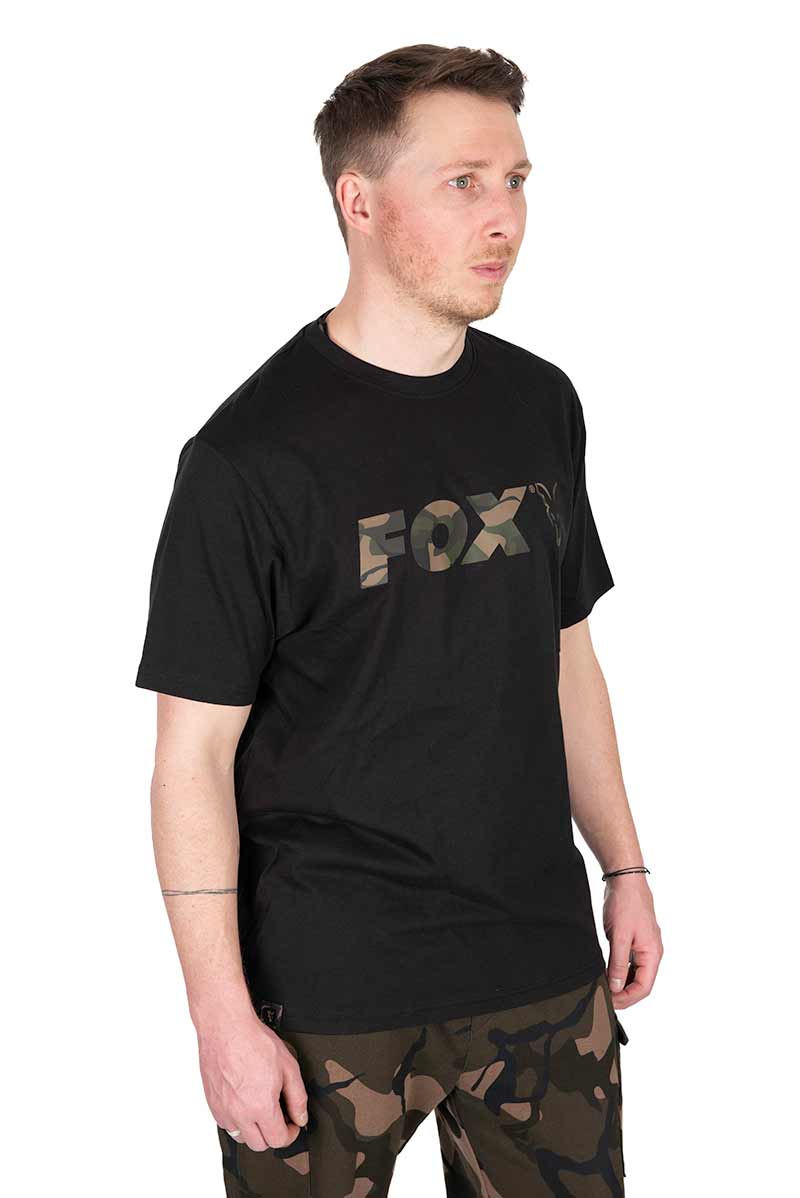 Maglietta Fox Black Camo Logo Pescapromo