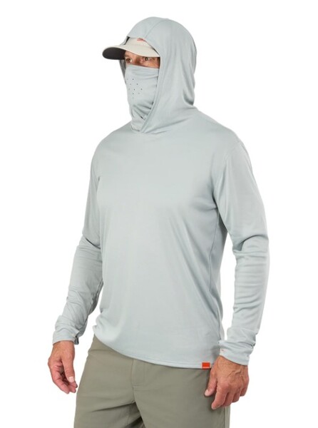 Grundéns Tough Sun Masked Hoodie UPF 50 Iceberg