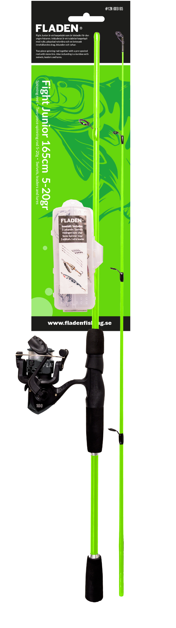 Fladen Fortuna Sonaglio Olografico – Spinner Predatore Per Luccio, Trota, Salmone – Plug Spinner Multispecie Per Tutte Le Acque