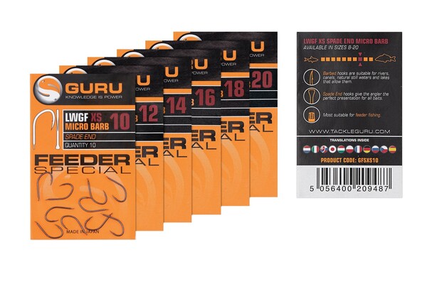 Guru Feeder Special XS Coarse Hooks (10 pieces)