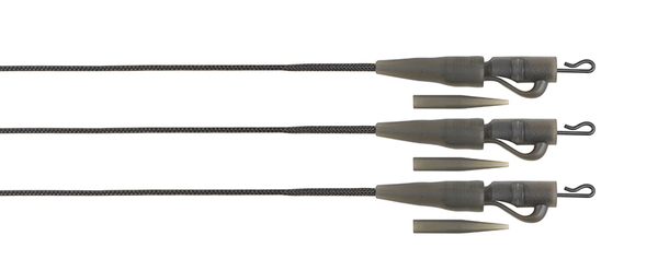 Fox Edges Naturals 50lb Leadcore Lead Clip Leaders 75cm (3 Stuks)