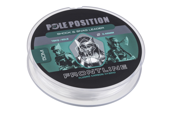 Pole Position Frontline Hybrid Fluorocarbon Carp Leader 50m
