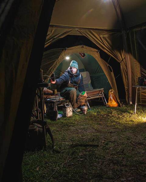 Fox Air Frame Social Shelter Aufbklasbares Karpfenzelt(3.5x3.5m)