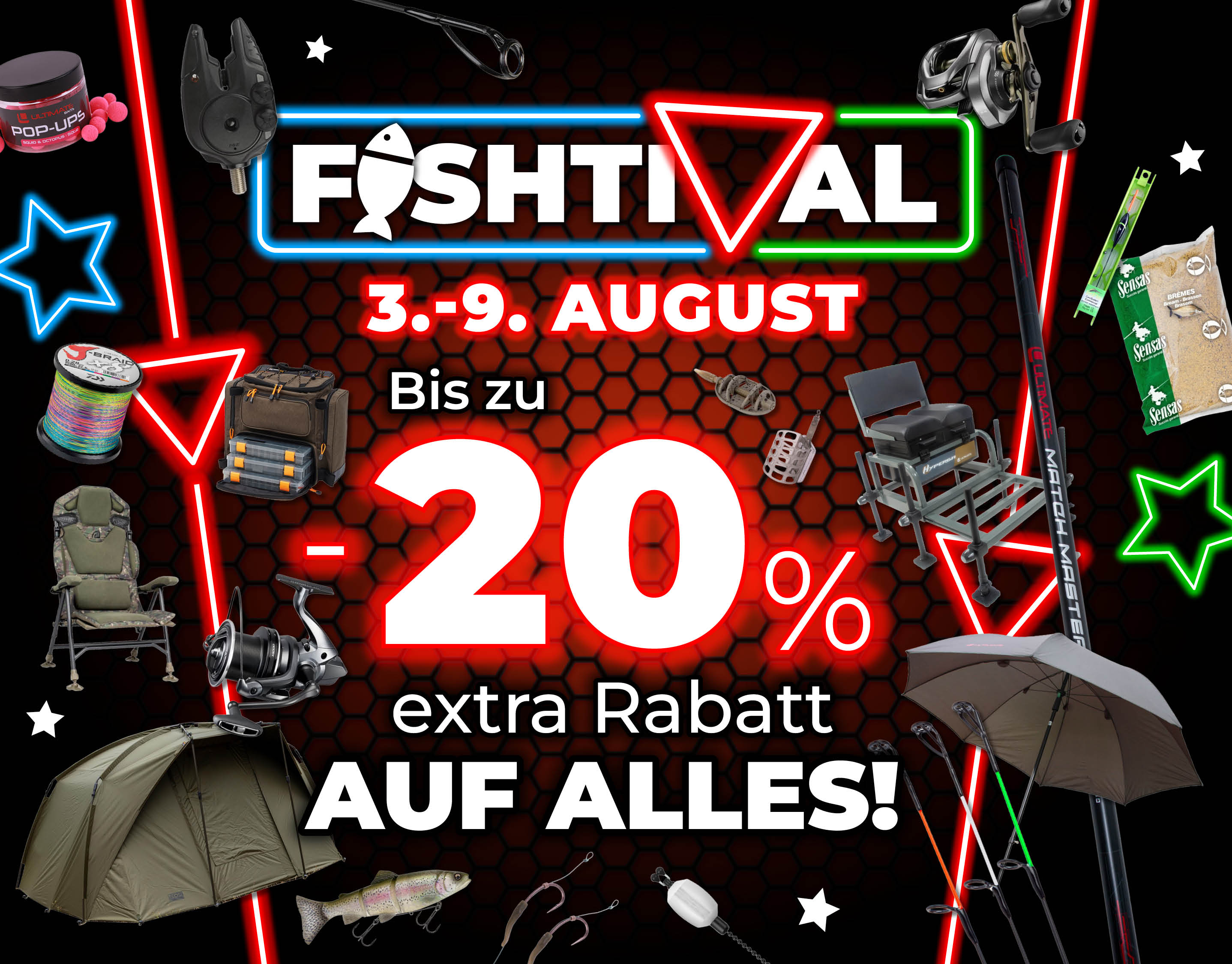 Subbanner: Tot 20% Alle Deals (actieperioden-Fishtival 2026)