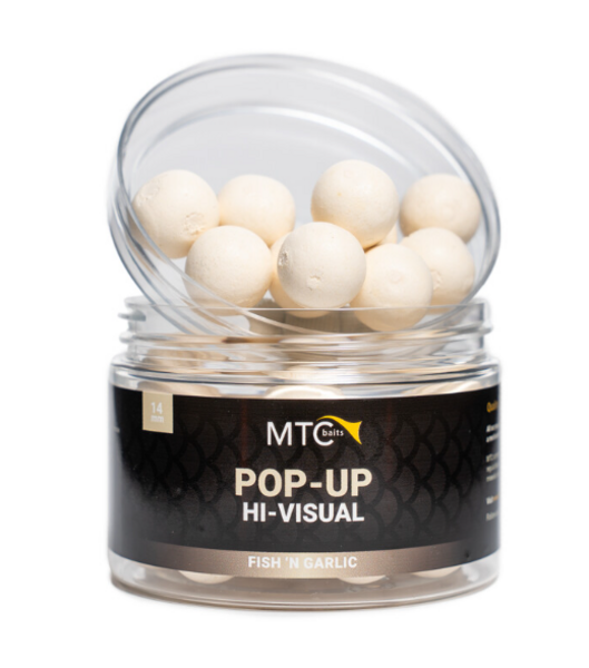 MTC Baits Fish 'n Garlic Pop-Up Hi-Visual 14mm