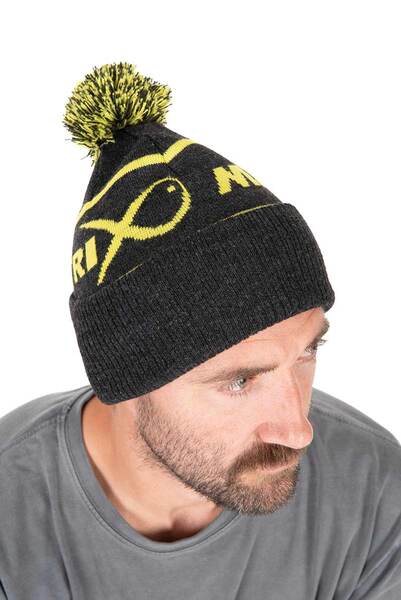 Matrix Lime & Grey Bobble Hat
