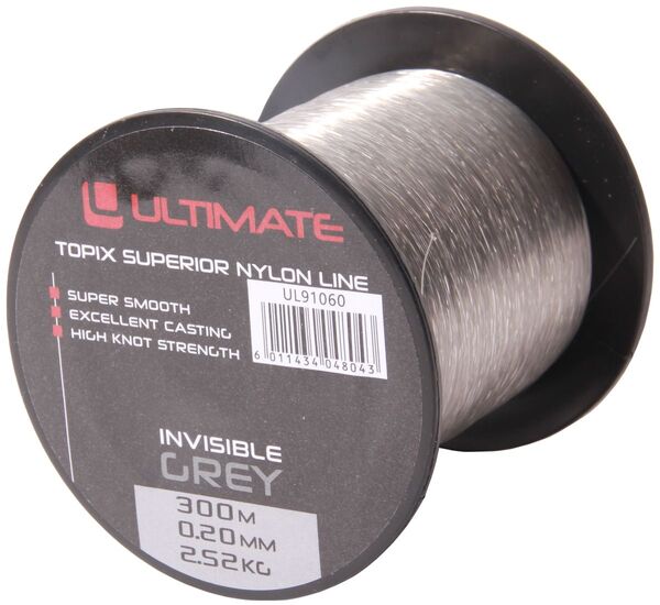 Ultimate Topix Nylon Invisible Grey (300m)