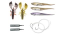 Kit Ultimate Dropshot Senza piombo 150cm 0.30mm 7 + 9.5cm (10g) (9pcs) - Natural