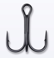 Mustad NP Round Bend Treble Hook Black Nickel