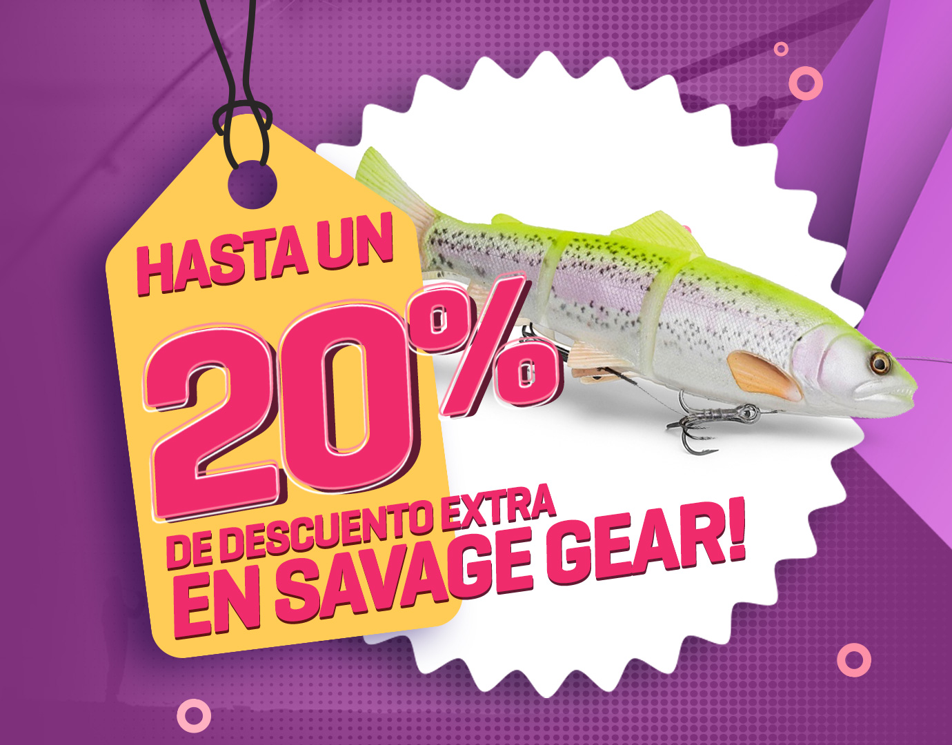 Subbanner: Tot 20% Savage gear (actieperioden 2025)
