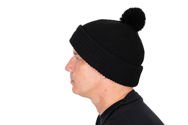 Fox Black HD Bobble Fishing Beanie